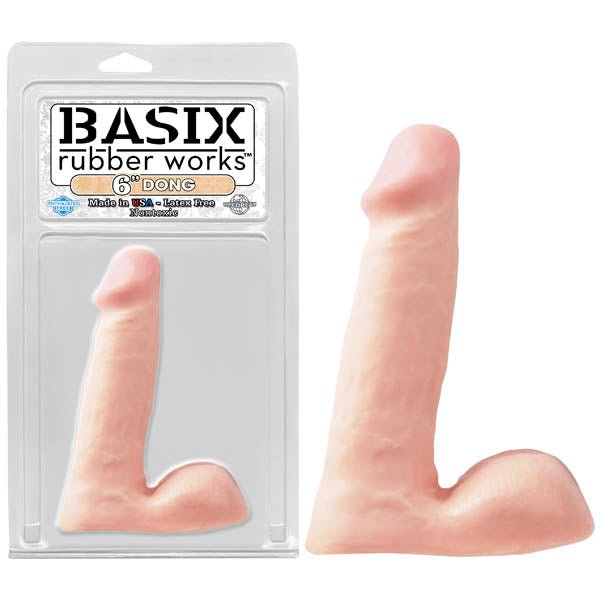 Basix Rubber Works 6'' Dong - Flesh 15.25 cm (6'') Dong - DONGS