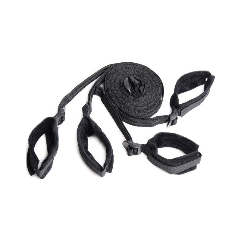 Bed Restraint Bondage Kit Black - Naughty by Nature Adult Store