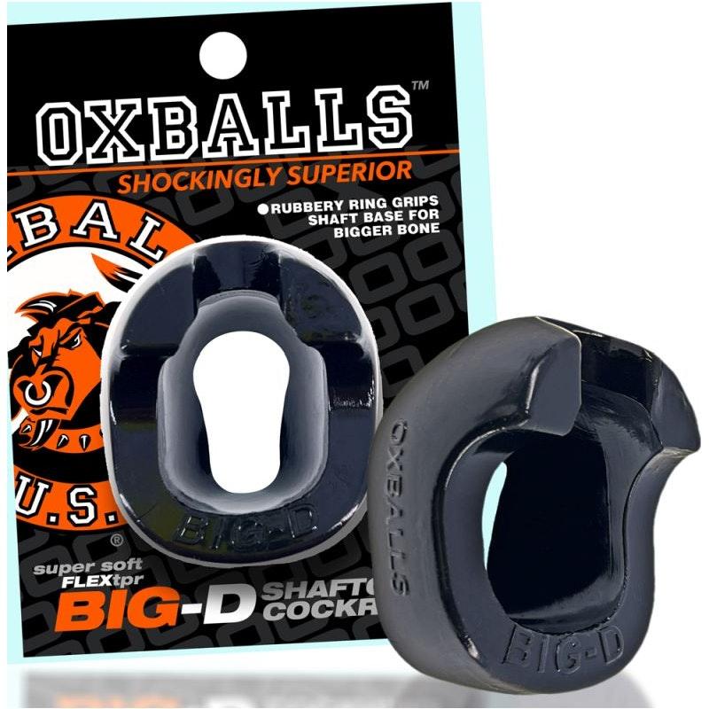 Big D Shaft Grip Cock Ring Black - Naughty by Nature Adult Store