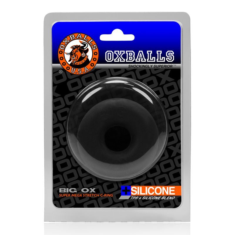 Big Ox Cockring Black Ice - Adult Toys
