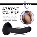 Black Silicone Strap - On Dildo Small - Adult Toys