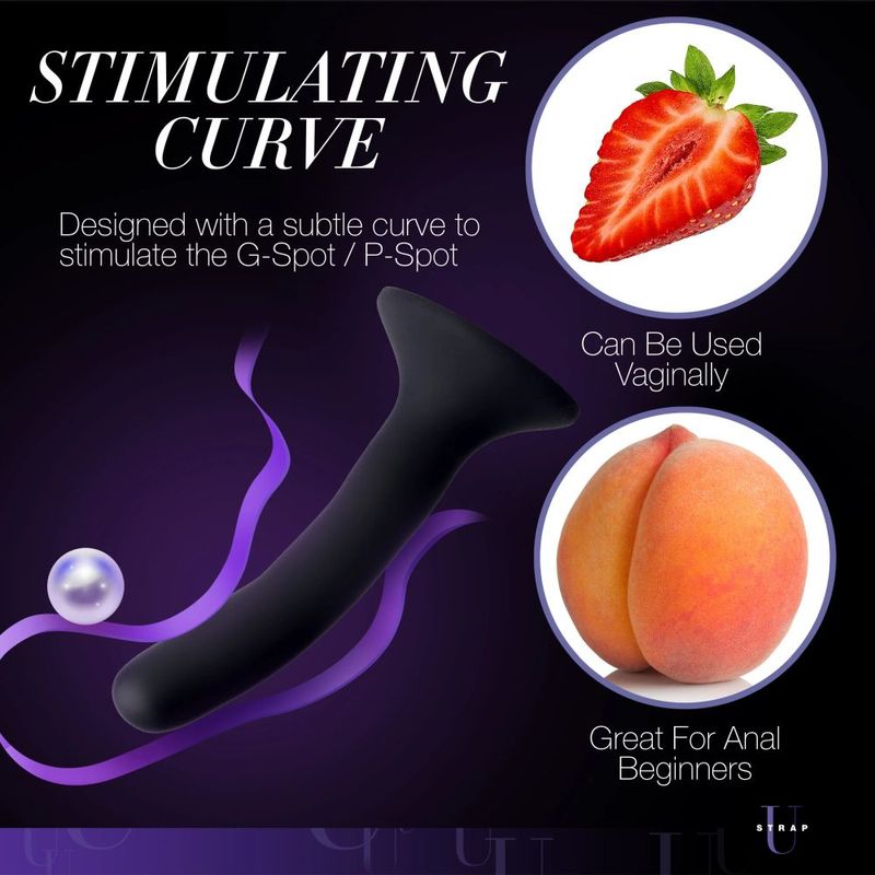Black Silicone Strap-On Dildo Small - Adult Toys