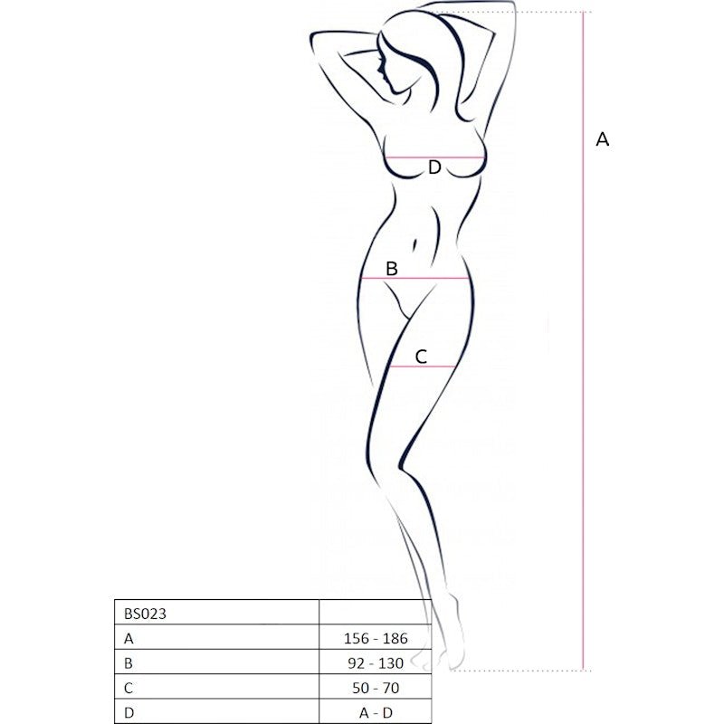Bodystocking Fishnet With Open Cleavage BLK - Lingerie