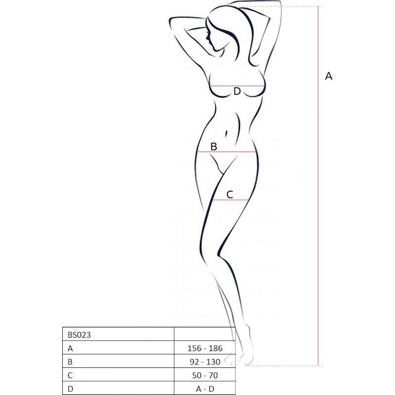 Bodystocking Fishnet With Open Cleavage BLK - Lingerie