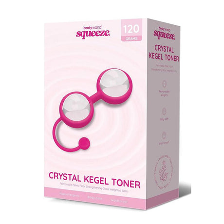 Bodywand Squeeze Crystal Kegel Toner - Glass Weighted Kegel Balls Set - KEGEL TOYS