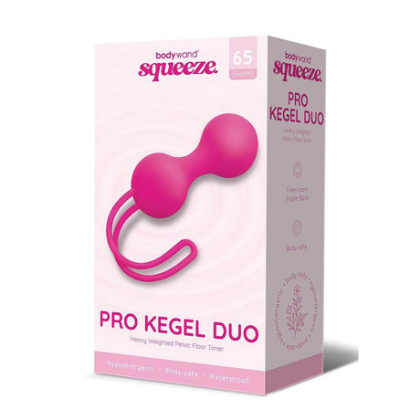 Bodywand Squeeze Pro Kegel Duo - Pink Kegel Balls - 65 grams - KEGEL TOYS