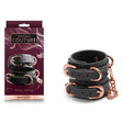 Bondage Couture Wrist Cuffs - Black Restraints - BONDAGE - TOYS