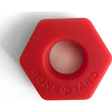 Boneyard Bust a Nut Cockring – Red Soft Silicone Nut - Shaped Ring - Adult Toys