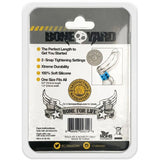 Boneyard Silicone Ball Strap Blue - 3 - Snap 4 cm Adjustable - COCK RINGS