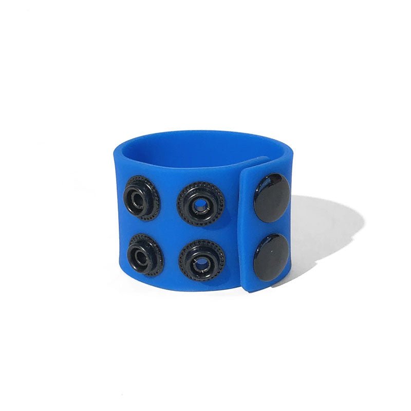 Boneyard Silicone Ball Strap Blue - 3 - Snap 4 cm Adjustable - COCK RINGS