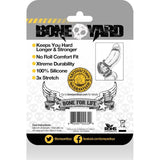 Boneyard Silicone Cock Ring – 30mm Medical Grade Grey Stretcher - Adult Toys