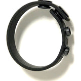 Boneyard Silicone Cock Strap - 3 Snap Ring - Black - Adult Toys
