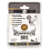 Boneyard Silicone Cock Strap - 3 Snap Ring - Black - Adult Toys