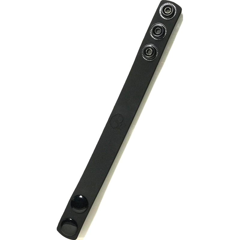 Boneyard Silicone Cock Strap - 3 Snap Ring - Black - Adult Toys