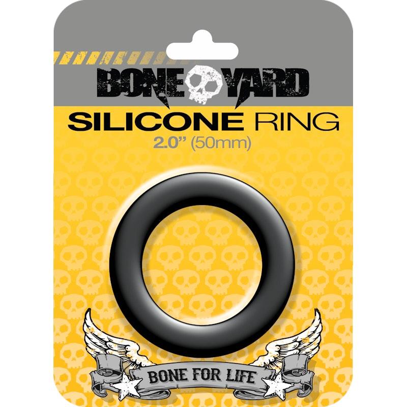 Boneyard Silicone Ring 50mm Black - Naughty by Nature Adult Store