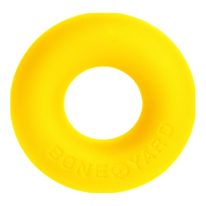 Boneyard Ultimate Silicone Cock Ring – Yellow Durable Stretch Ring - Adult Toys