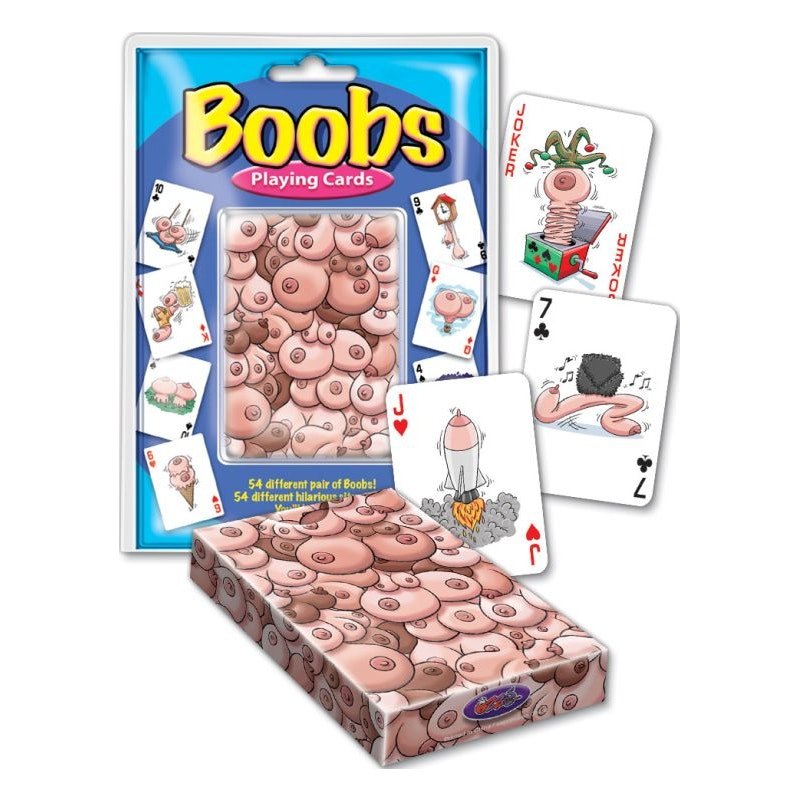 Boobs Playing Cards by Novelty – 52 Unique Adult Humor Illustrations - Adult Toys