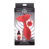 Booty Bloom Silicone Rose Plug Large Red - Adult Toys