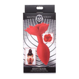 Booty Bloom Silicone Rose Plug Large Red - Adult Toys