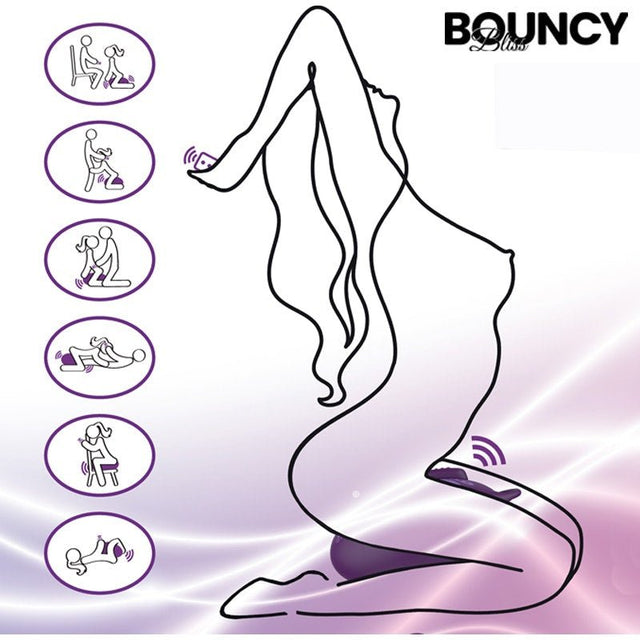 Bouncy Bliss Flow Inflatable Sit - On Massager - Adult Toys