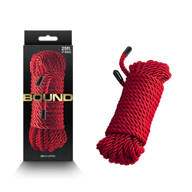 Bound Rope - Red - Red Bondage Rope - 7.6 metre length - BONDAGE - TOYS