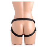 Brazen 8" Silicone Dildo w Harness Flesh - Adult Toys