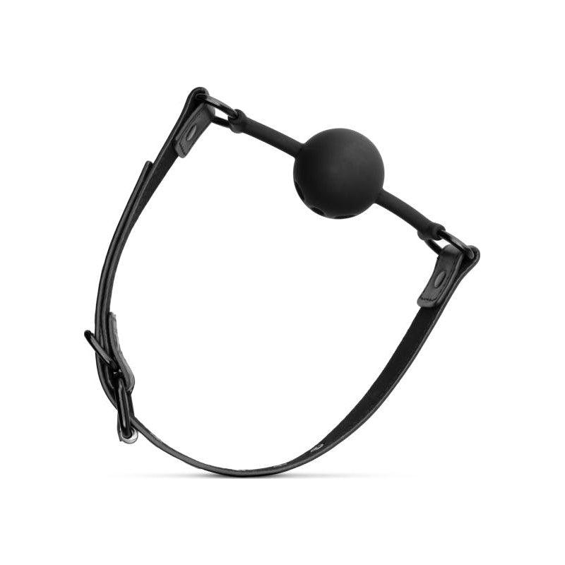 Breathable Silicone Ball Gag Black - Adult Toys