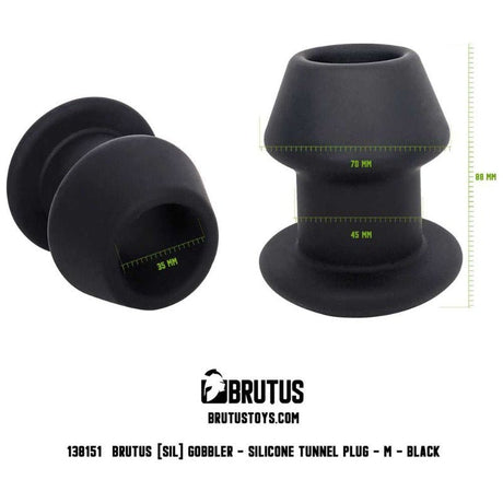 Brutus Gobbler Silicone Tunnel Plug M - Adult Toys