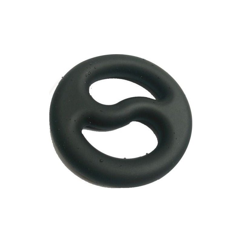 Brutus Yin Yang Silicone Cock and Ball Duo Ring - Adult Toys