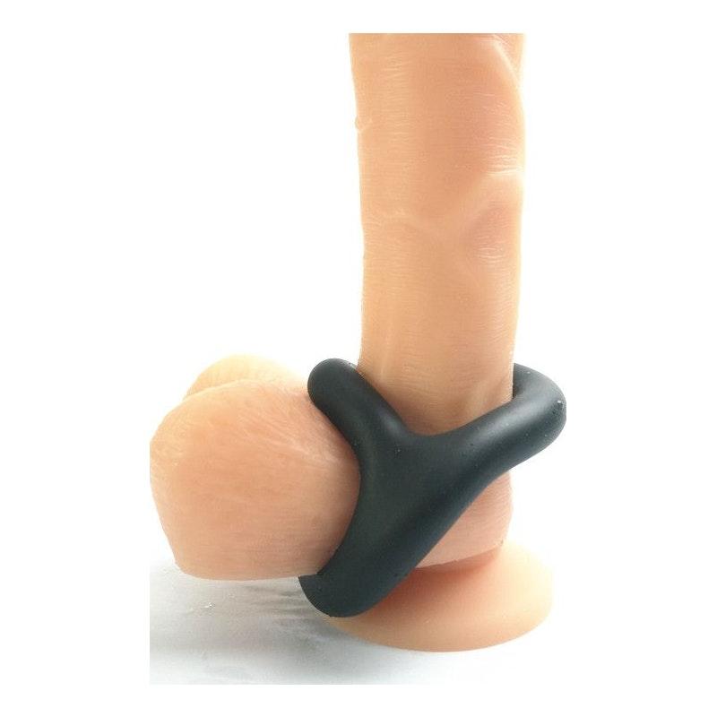 Brutus Yin Yang Silicone Cock and Ball Duo Ring - Adult Toys