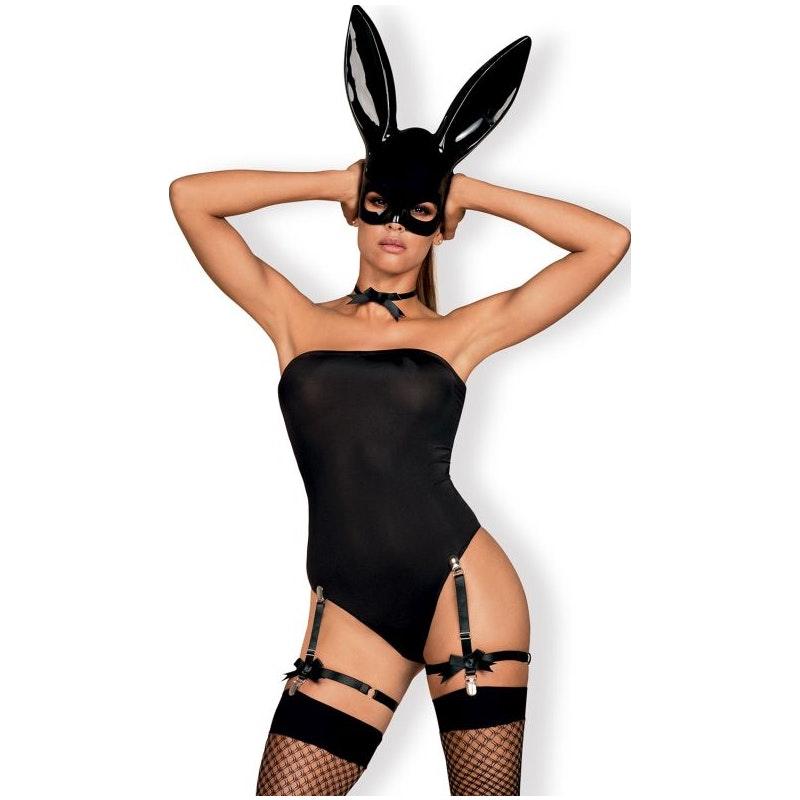Bunny Mask Costume 5 Pc - Lingerie