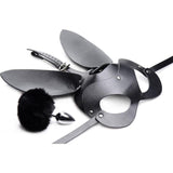 Bunny Tail Anal Plug and Mask Set - Adult Toys