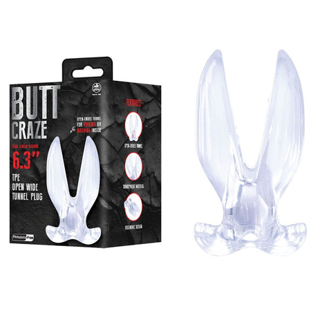Butt Craze - Clear 16 cm Gaping Butt Plug - ANAL TOYS