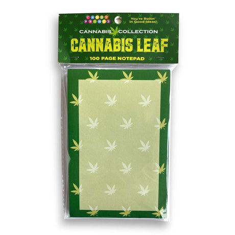 Cannabis Leaf Notepad - 100 Pages - Naughty by Nature Adult Store