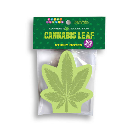 Cannabis Leaf Sticky Notes - 100 Pack - Naughty by Nature Adult Store