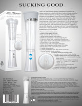 Zero Tolerance Sucking Good - White USB Rechargeable Vibrating Masturbator - Naughty by Nature Adult Store