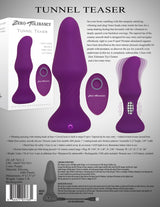 Zero Tolerance Tunnel Teaser - Purple 13.9 cm USB Rechargeable Butt Plug with Wireless Remote - Naughty by Nature Adult Store