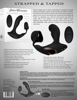 Zero Tolerance Strapped & Tapped - Black USB Rechargeable Heating Anal Plug with Cock Ring - Naughty by Nature Adult Store