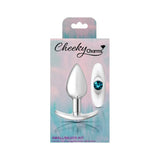 Cheeky Charms Silver Anchor Butt Plug w Clear and Pink Jewel Kit - Adult Toys