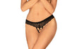 Chemeris Crotchless Panties Black - Lingerie