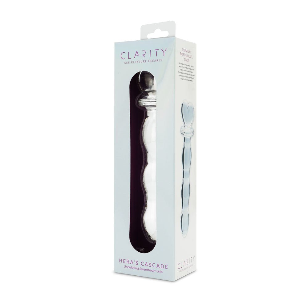 Clarity - Hera's Cascade 15 cm Glass Dildo - GLASS TOYS