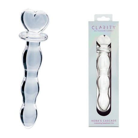 Clarity - Hera's Cascade 15 cm Glass Dildo - GLASS TOYS