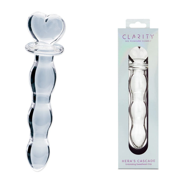 Clarity - Hera's Cascade 15 cm Glass Dildo - GLASS TOYS