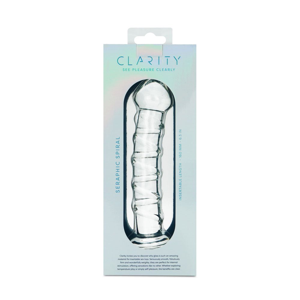 Clarity - Seraphic Spiral 16 cm Glass Dildo - GLASS TOYS