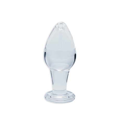 Clarity - Utopian Bud - Clear 8.9 cm Glass Butt Plug - GLASS TOYS