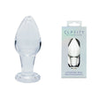 Clarity - Utopian Bud - Clear 8.9 cm Glass Butt Plug - GLASS TOYS