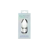 Clarity - Utopian Bud - Clear 8.9 cm Glass Butt Plug - GLASS TOYS