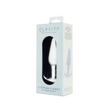 Clarity - Utopian Floret - Clear 11 cm Glass Butt Plug - GLASS TOYS