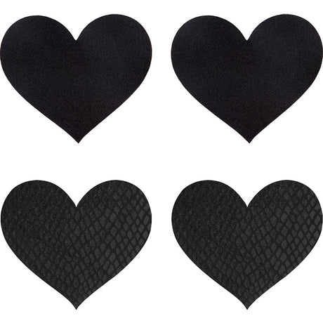 Classic Black Hearts Pasties - Lingerie