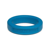 Classic Silicone Medium Stretch Penis Ring 36mm Blue - Adult Toys